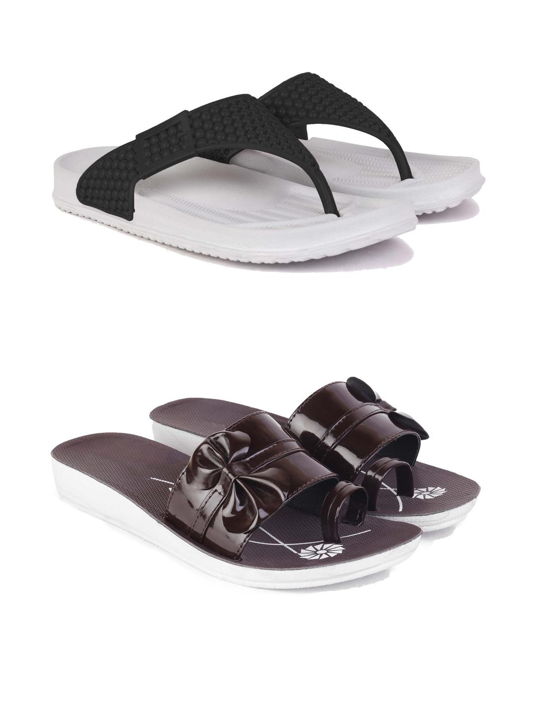 DRACKFOOT Women Pack Of 2 Mesh Sandals