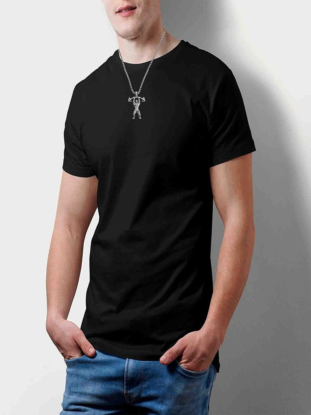 Vientiq Men 925 Sterling Silver-Plated Weightlifting Bodybuilder Pendant With Chain