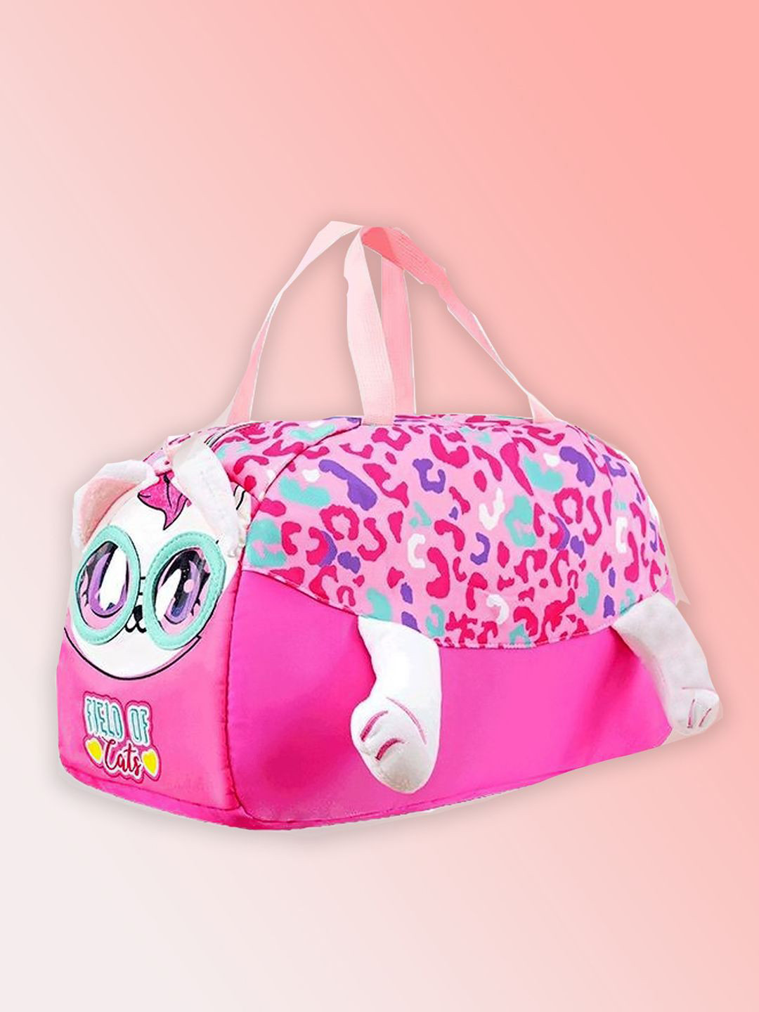 Little Surprise Box LLP Cat Theme Printed Medium Travel Duffel Bag