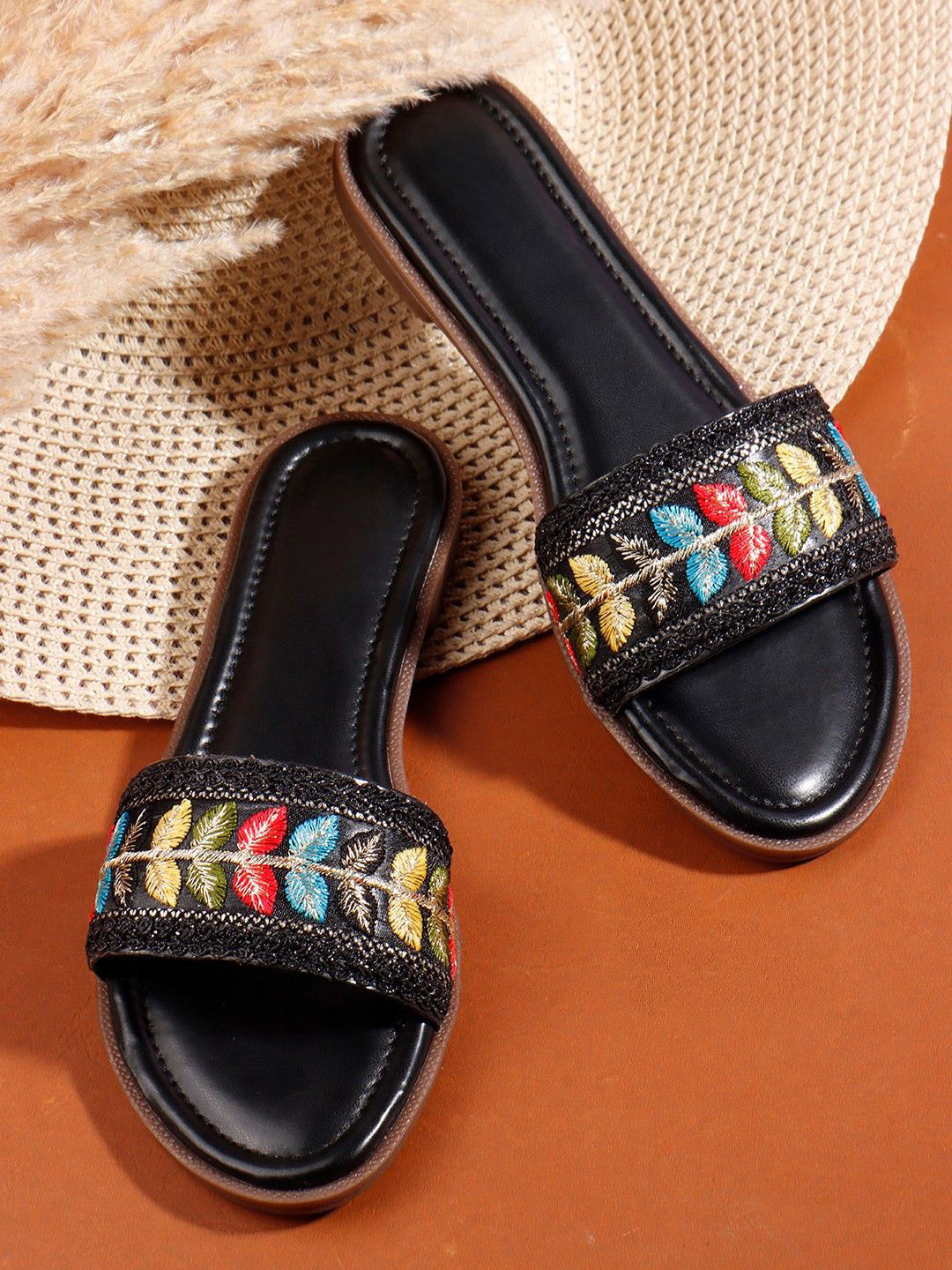 SUKUN Women Ethnic Open Toe Flats