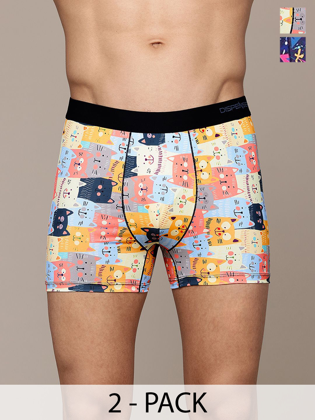 DISPENSER Men Pack Of 2 Printed Trunks PACK 2-MAS-C4-C16-S