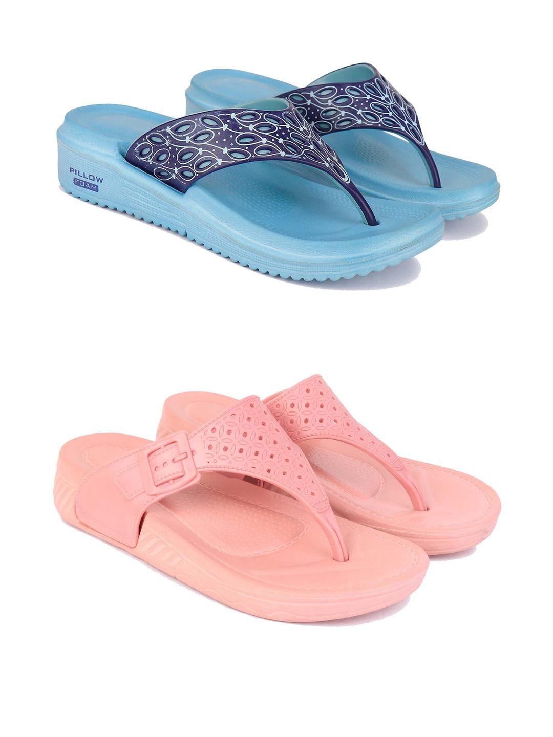 DRACKFOOT Women Multi EVA Thong Flip-Flops