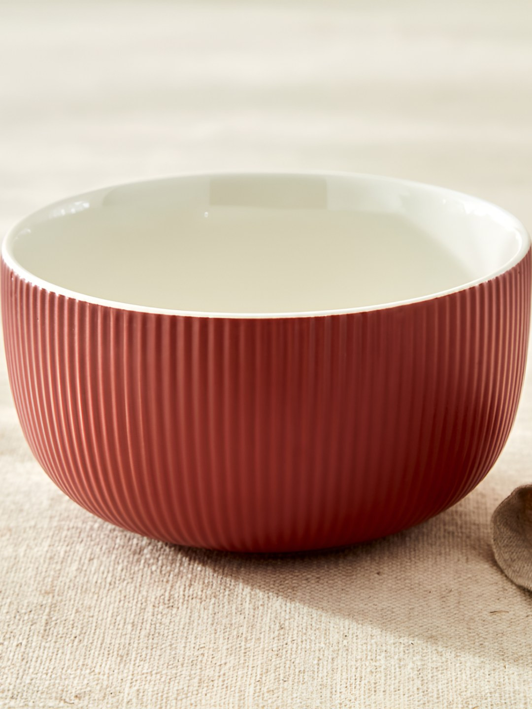 Home Centre Calyx Fine China Rust Porcelain Easy to Clean Serving Bowl