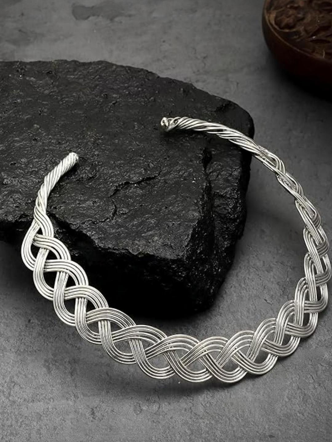 Sangria Women's Oxidized Silver-Plated Statement Choker Necklace