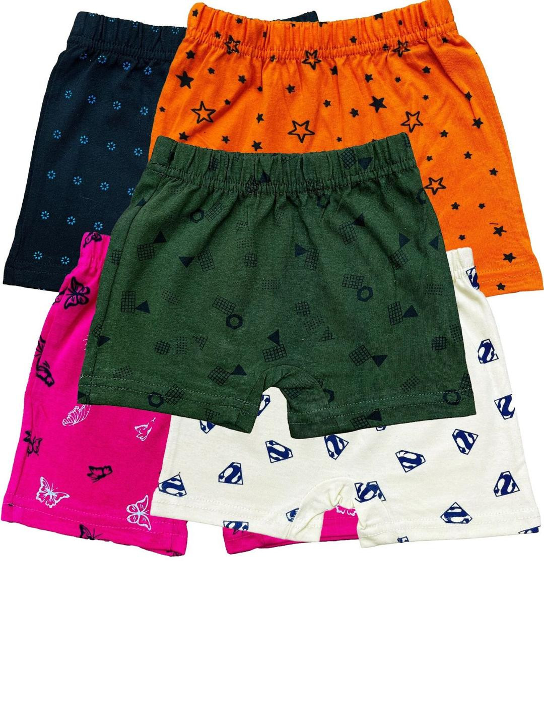 Fasha Bloomer Kids Pack of 5 Mid-Rise Regular Shorts