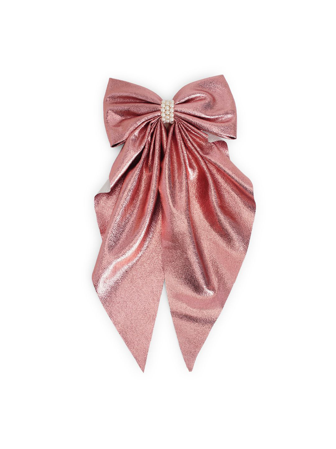 RIBBON CANDY Girls Claw Clip with Pearls on Barette