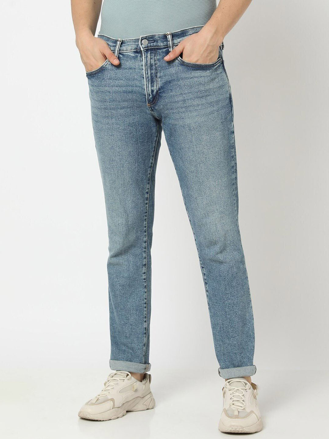 GAP Men Slim Fit Mid-Rise Stretch Jeans