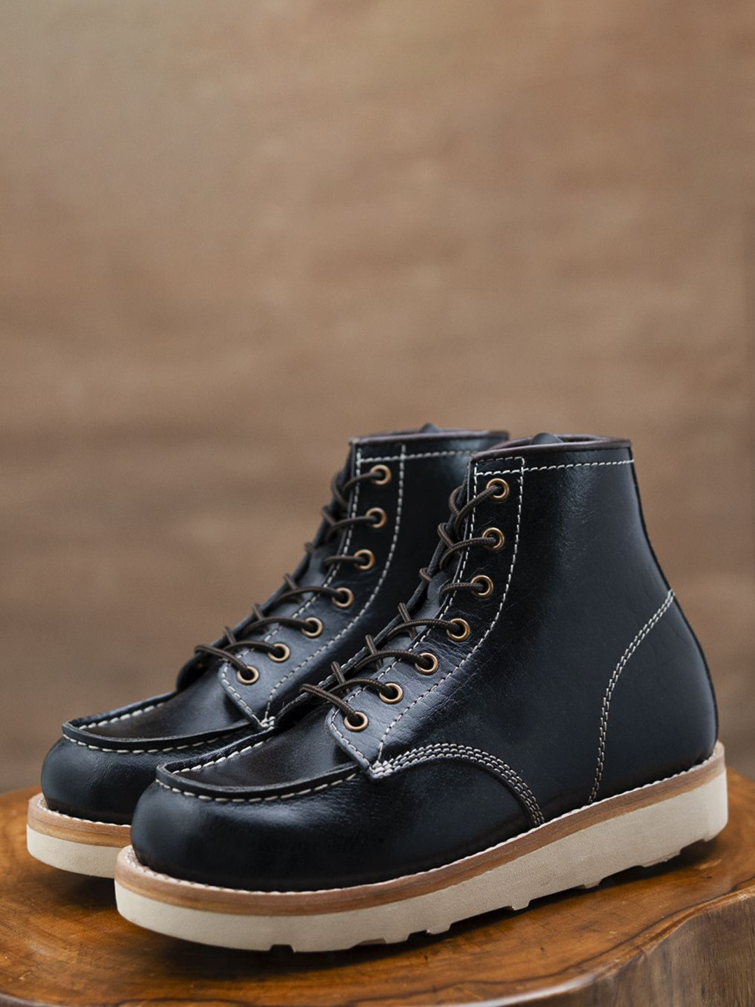 Craft & Glory  Men Leather Laced Up Boots