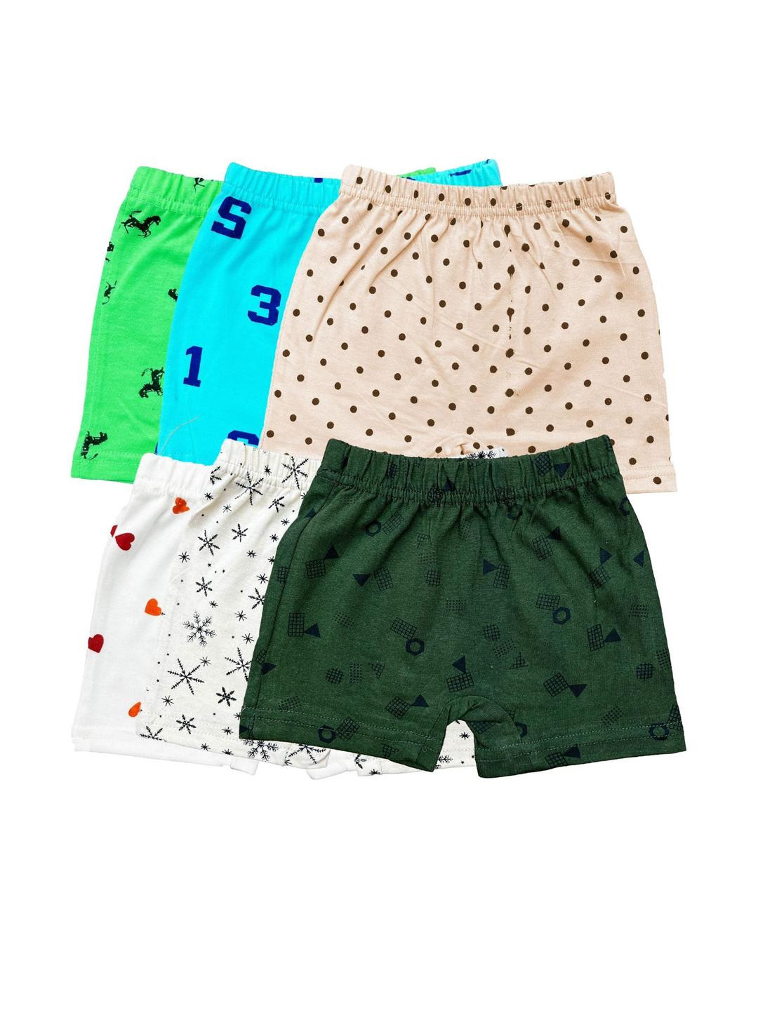 Fasha Pack of 6 Kids Printed Regular Shorts