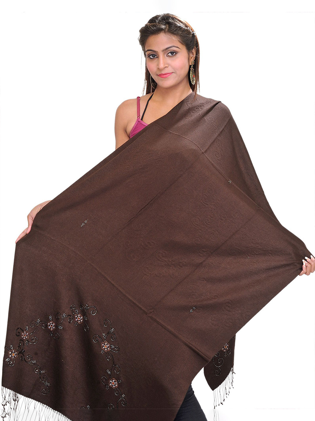 Exotic India Embroidered Shawl