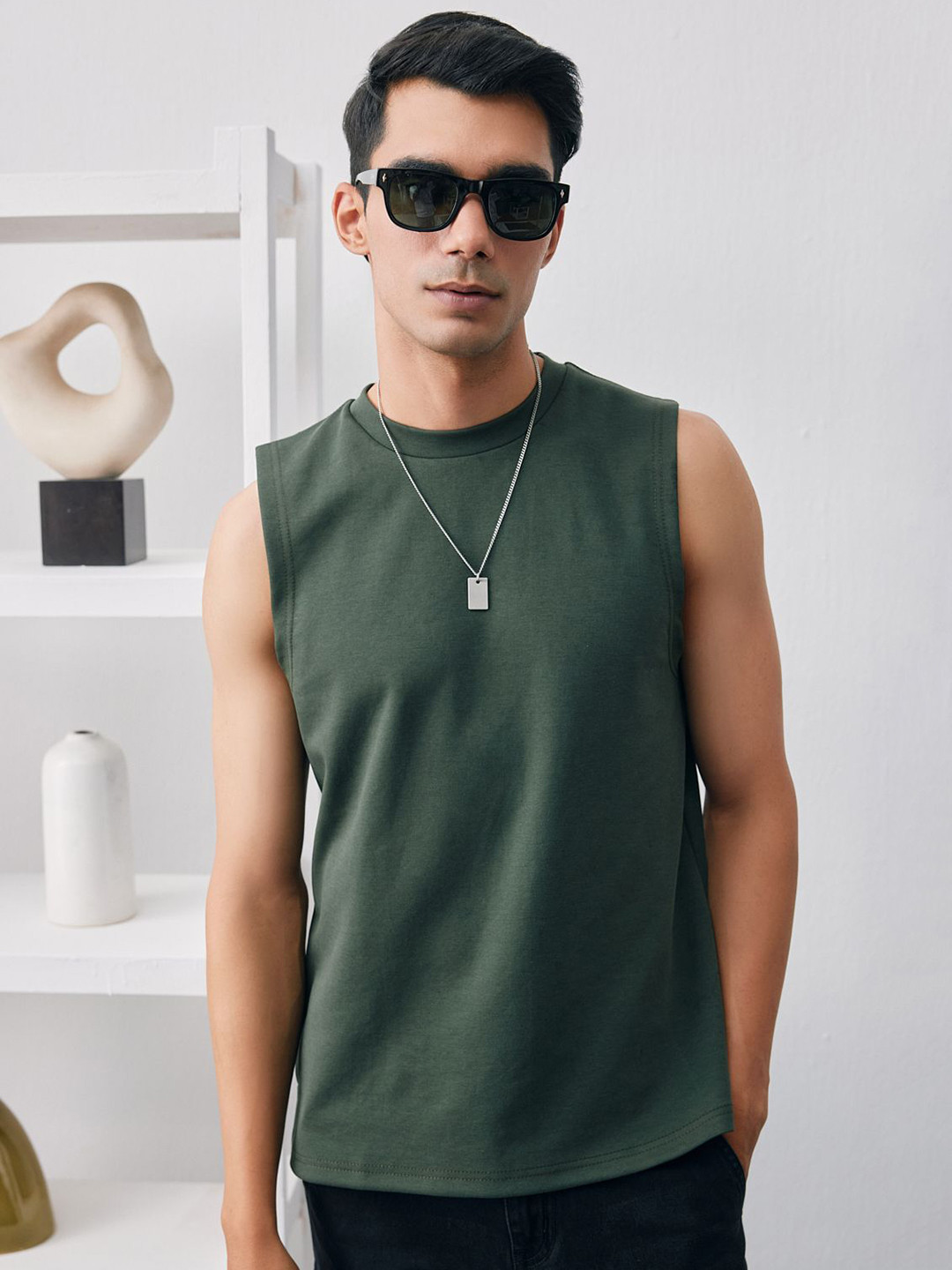 UNSTD Men Sleevless Cotton Tank T-Shirt