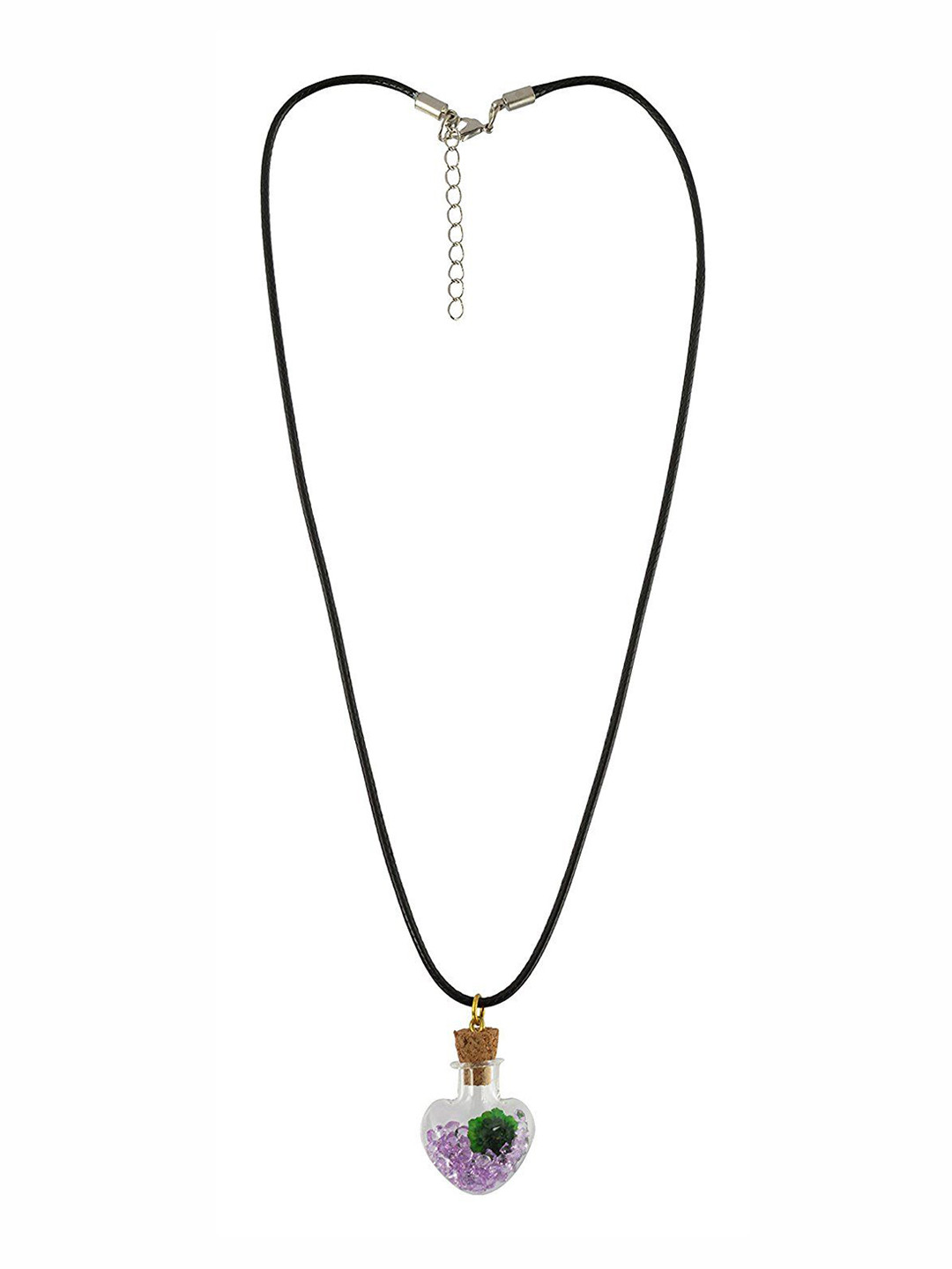 SANAA CREATIONS Unisex Heart Shaped Pendant with Chain