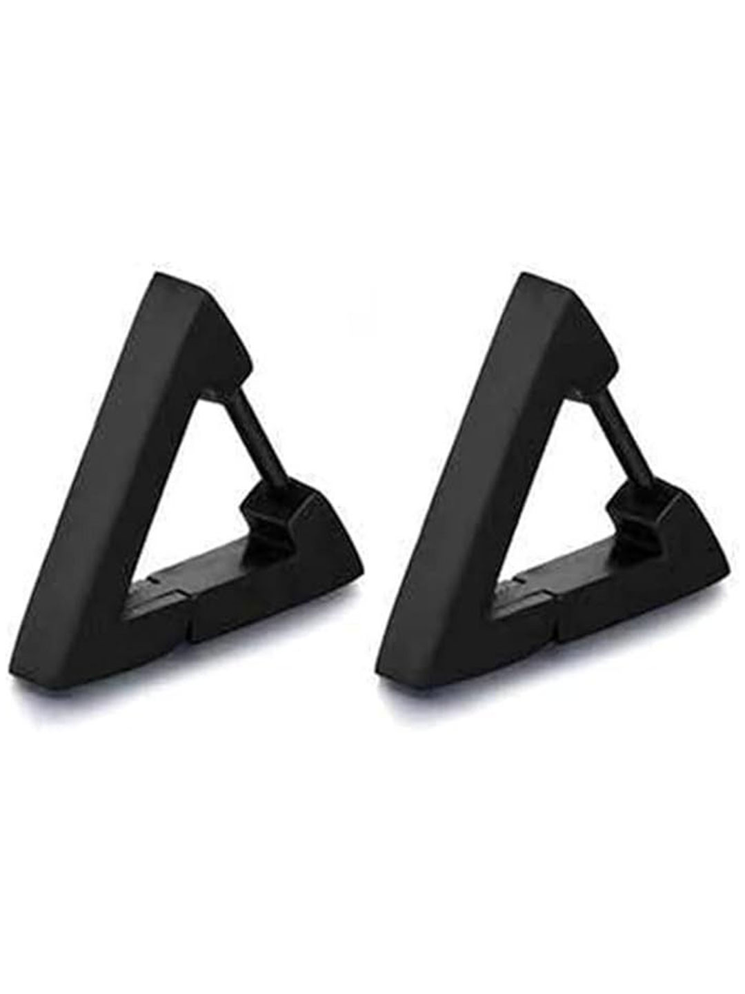 Lovemi Movements Stainless Steel Triangular Shaped Hoop Earrings