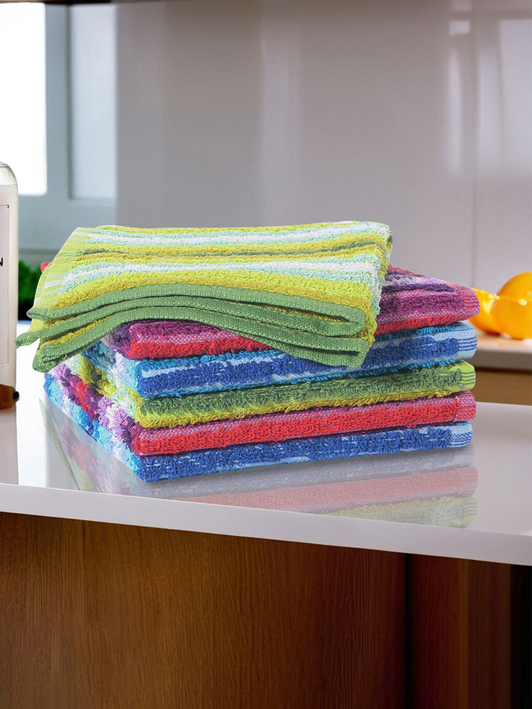 Kuber Industries 6 Piece Reusable Kitchen Cleaning Cloth