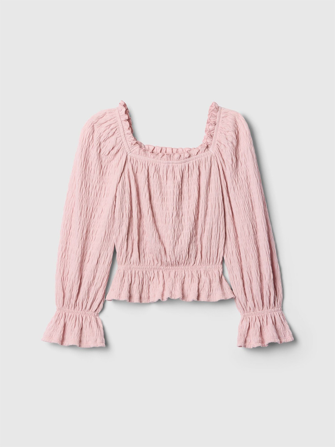 GAP Girls Square-Neck Long Sleeves Top