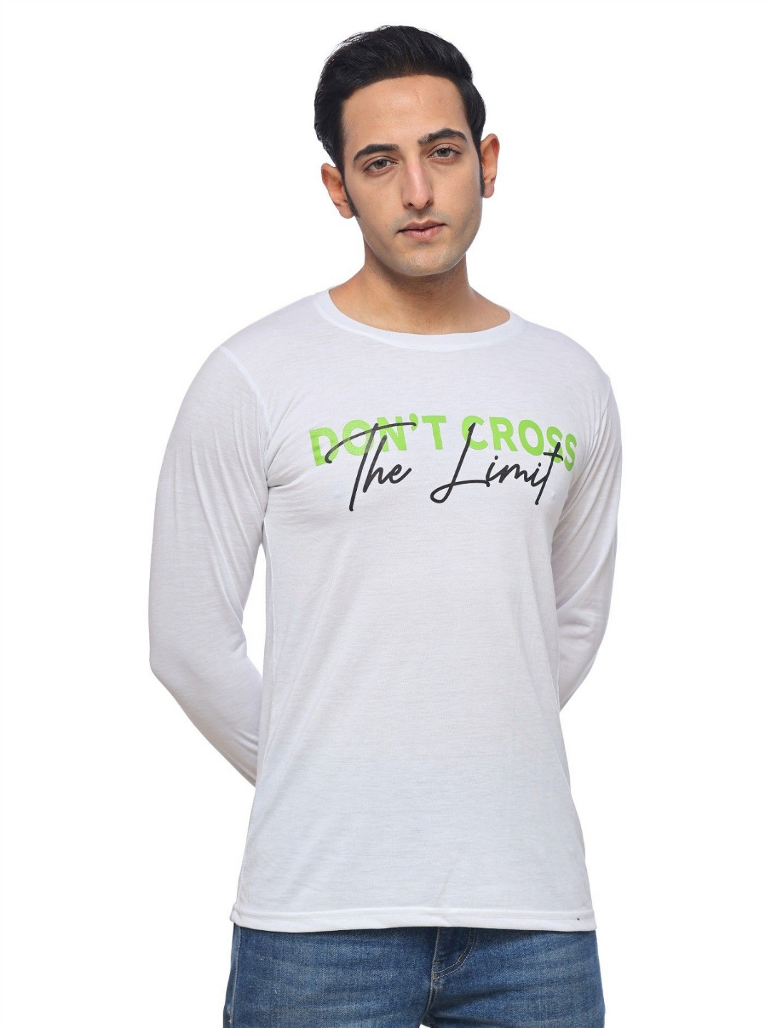 SKYBEN Typography Printed Round Neck Pure Cotton T-Shirt