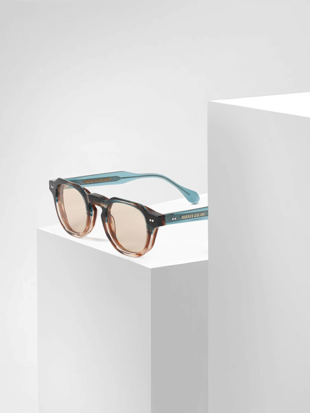 RODERICO GIULIANI Unisex Polarised Lens Square Sunglasses RG-MABR50140002