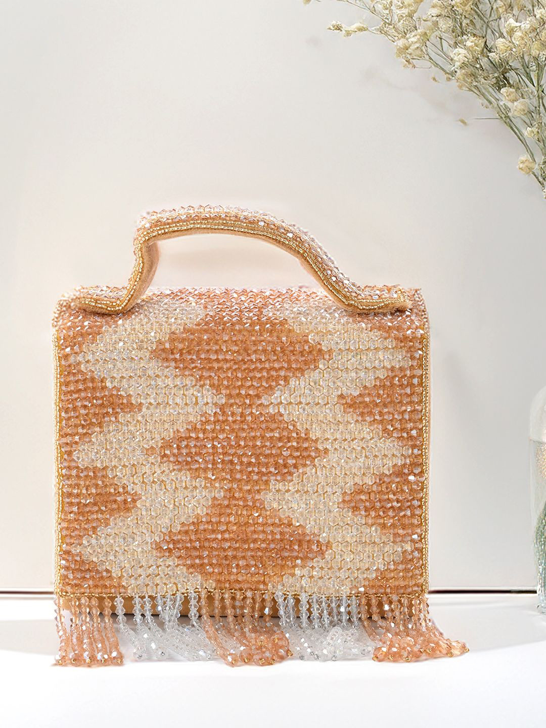 SKIMMER Women Embellished Structured Satchel Bag