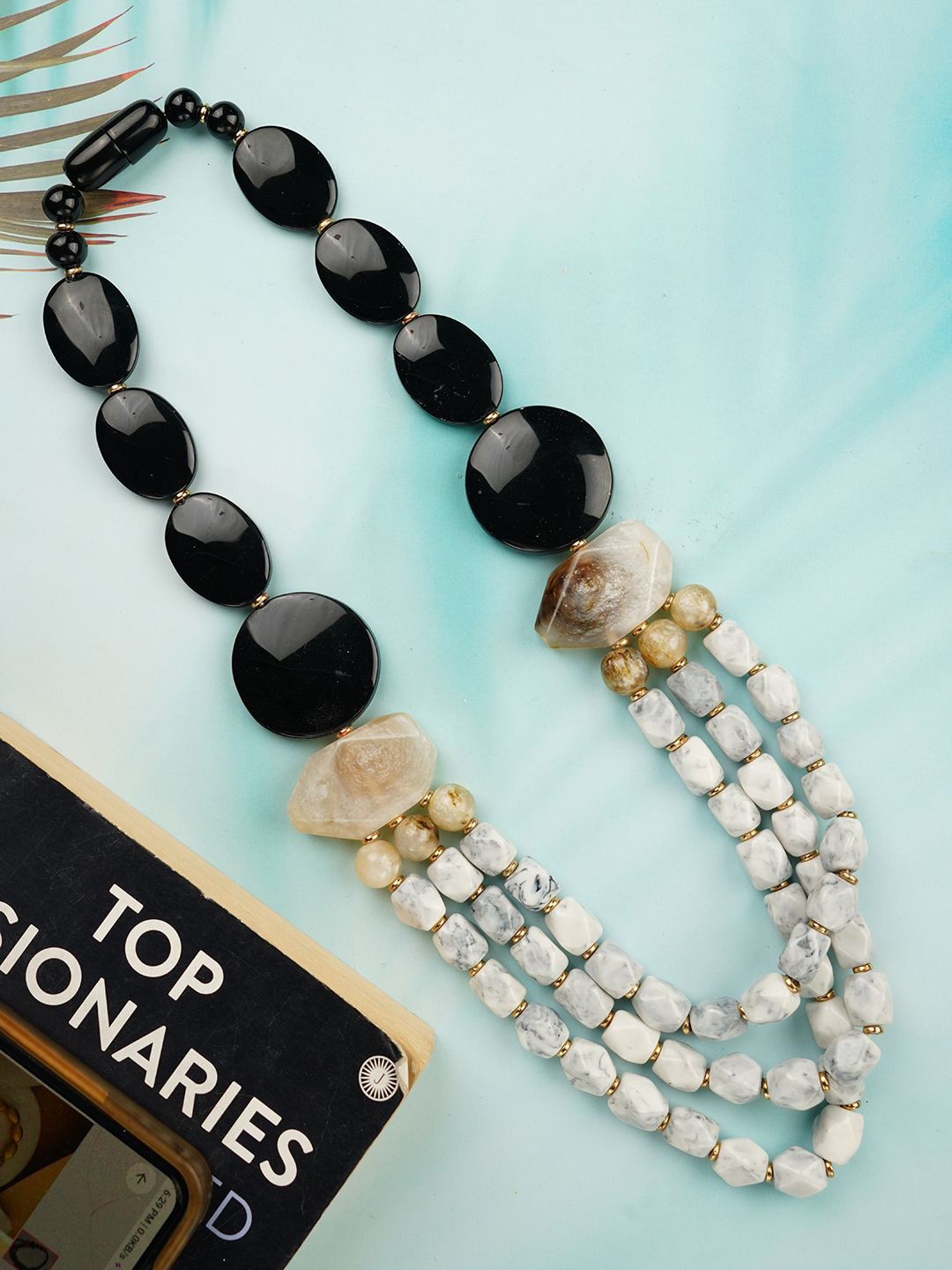 Bamboo Tree Jewels Layered Necklace