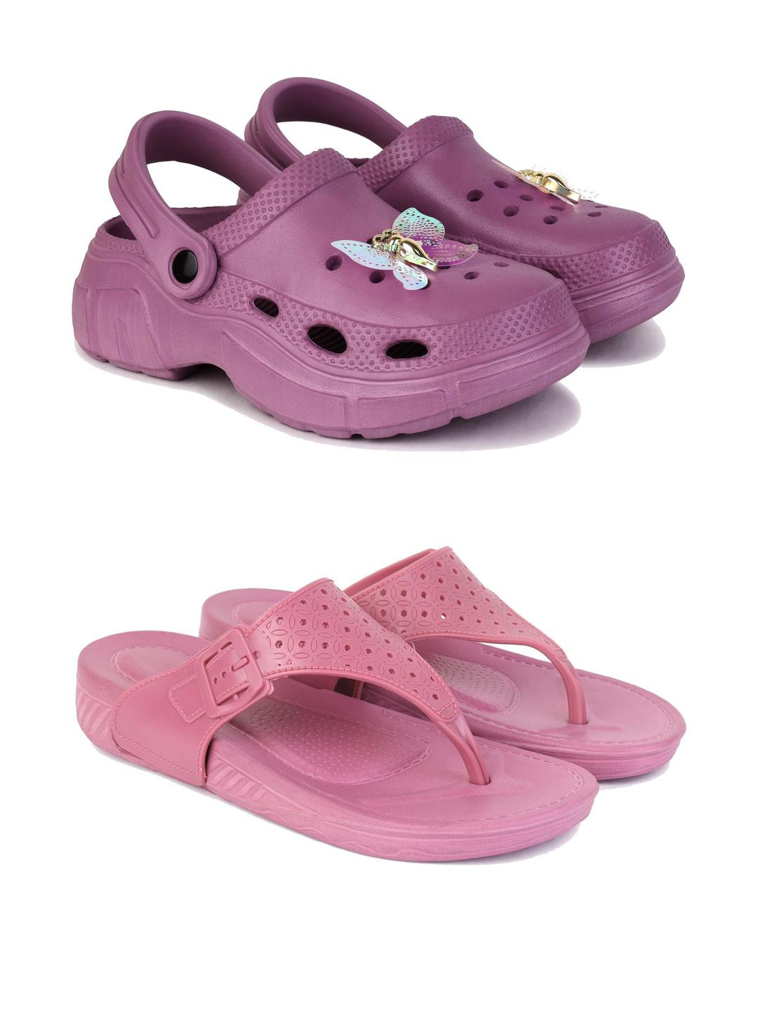 DRACKFOOT Women Thong Flip-Flops and Clogs