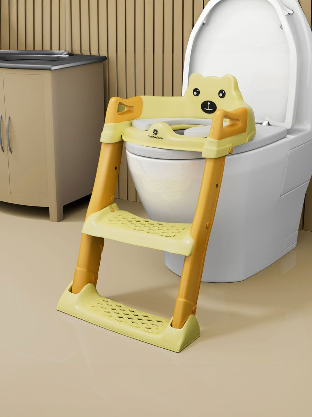 StarAndDaisy Kids Adjustable Height Potty Seat- Yellow
