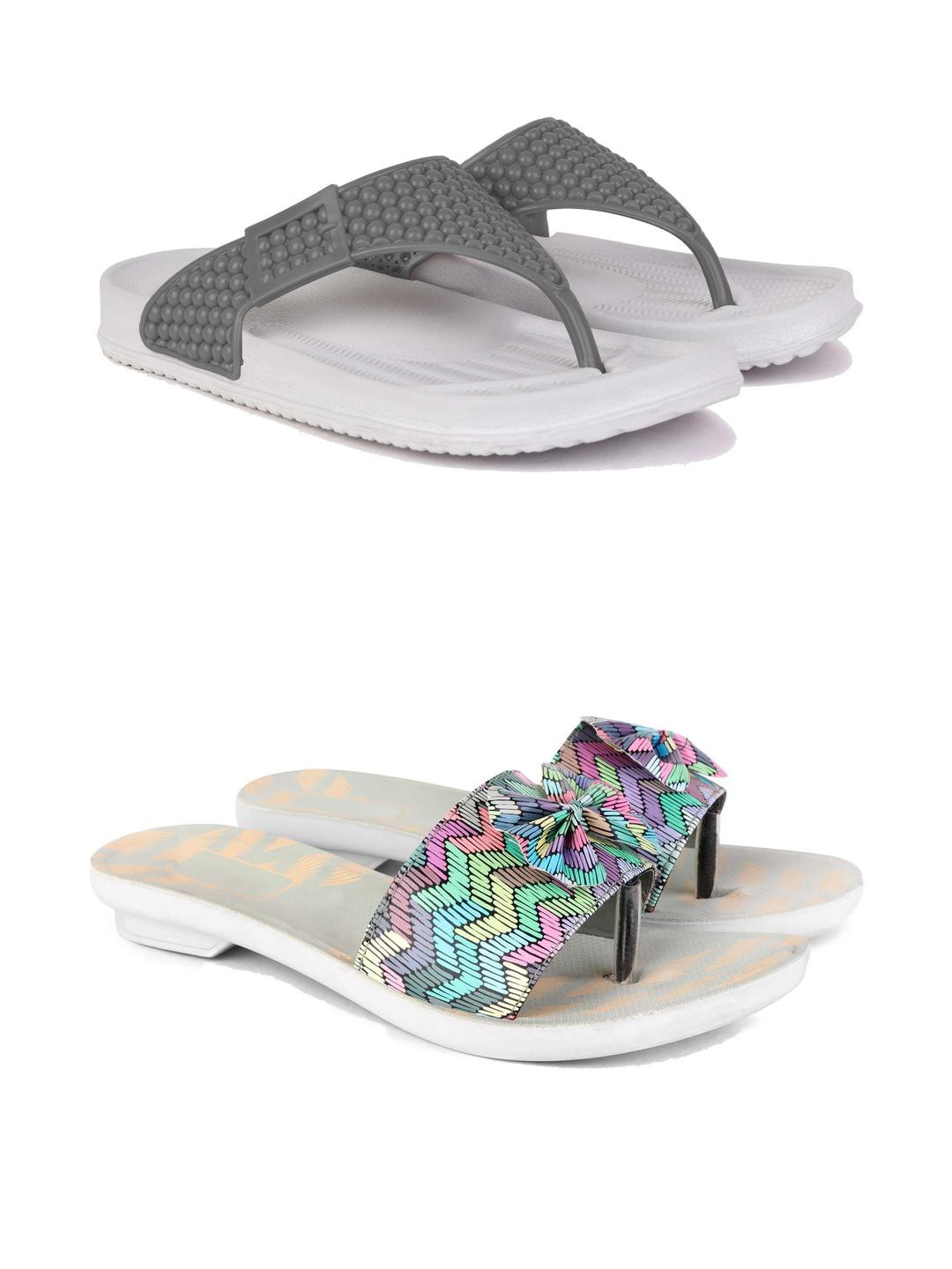 DRACKFOOT Women Thong Flip-Flops and Sandals