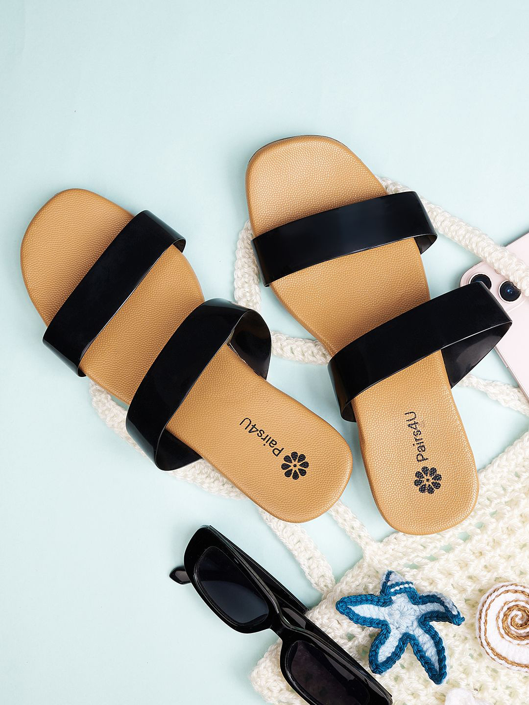 Pairs4U Women Canvas One Toe Flats