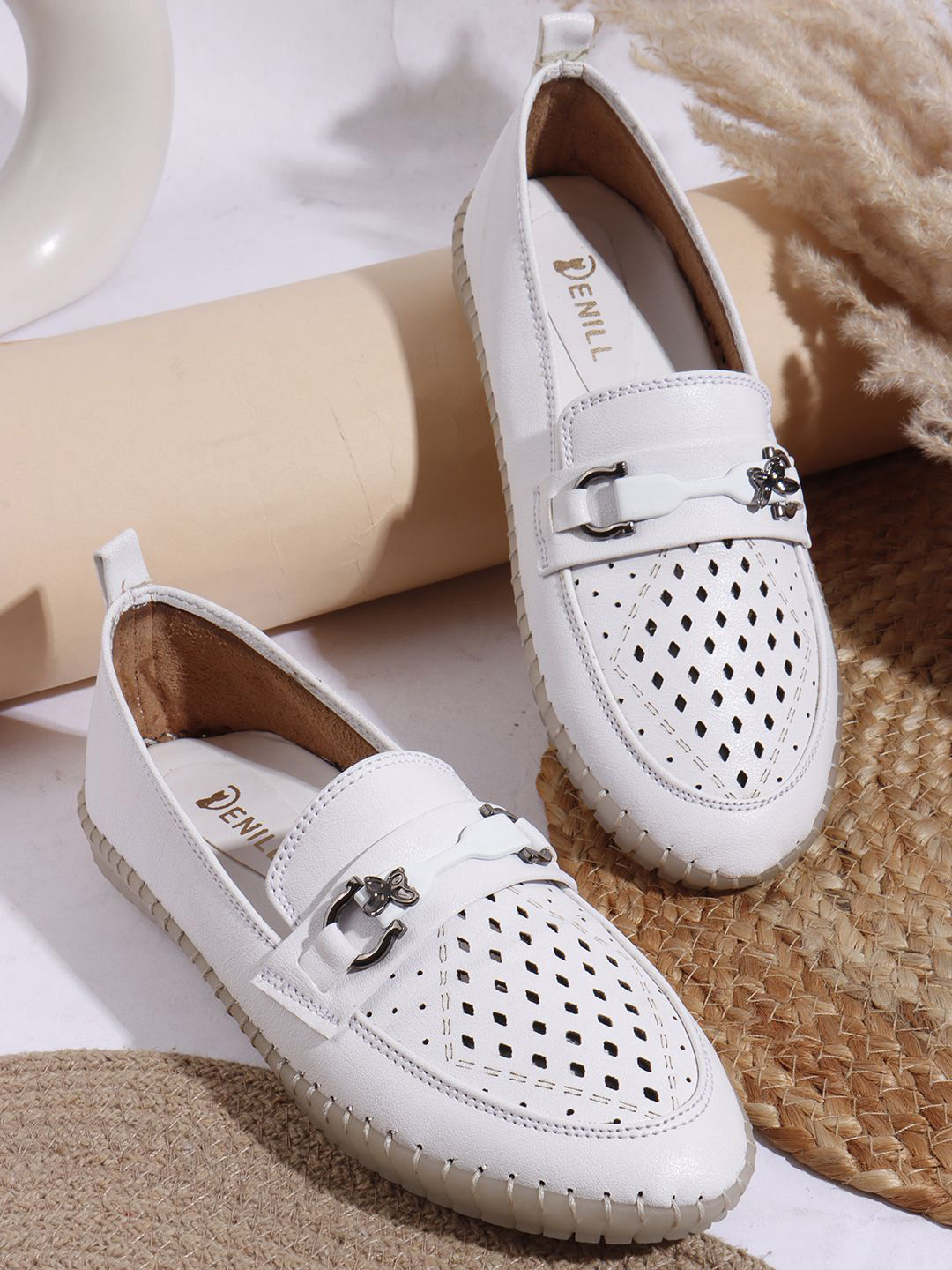 Denill Laser Cut Designed Ballerinas