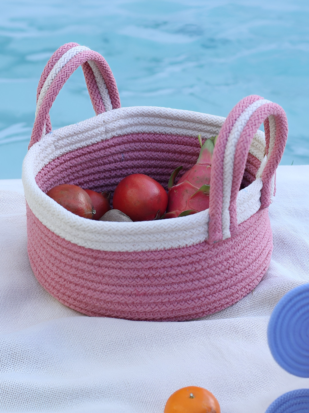Umami Studio Pink Tote Basket Organisers