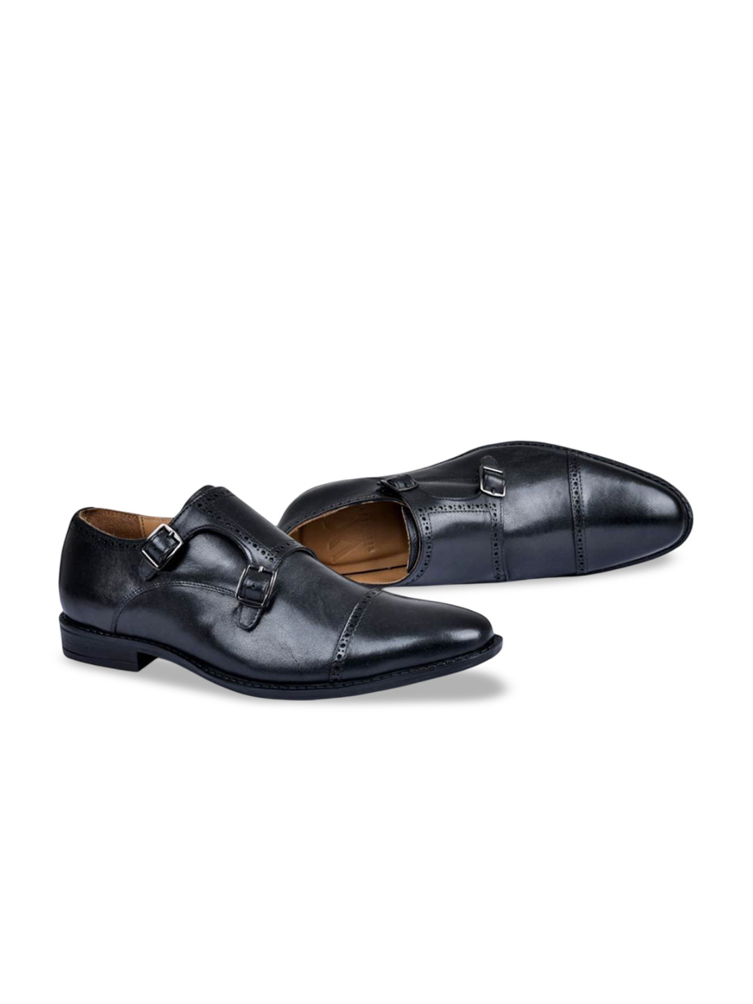 WEDNESDAY LIFESTYLE Men Leather Formal Monk Shoes