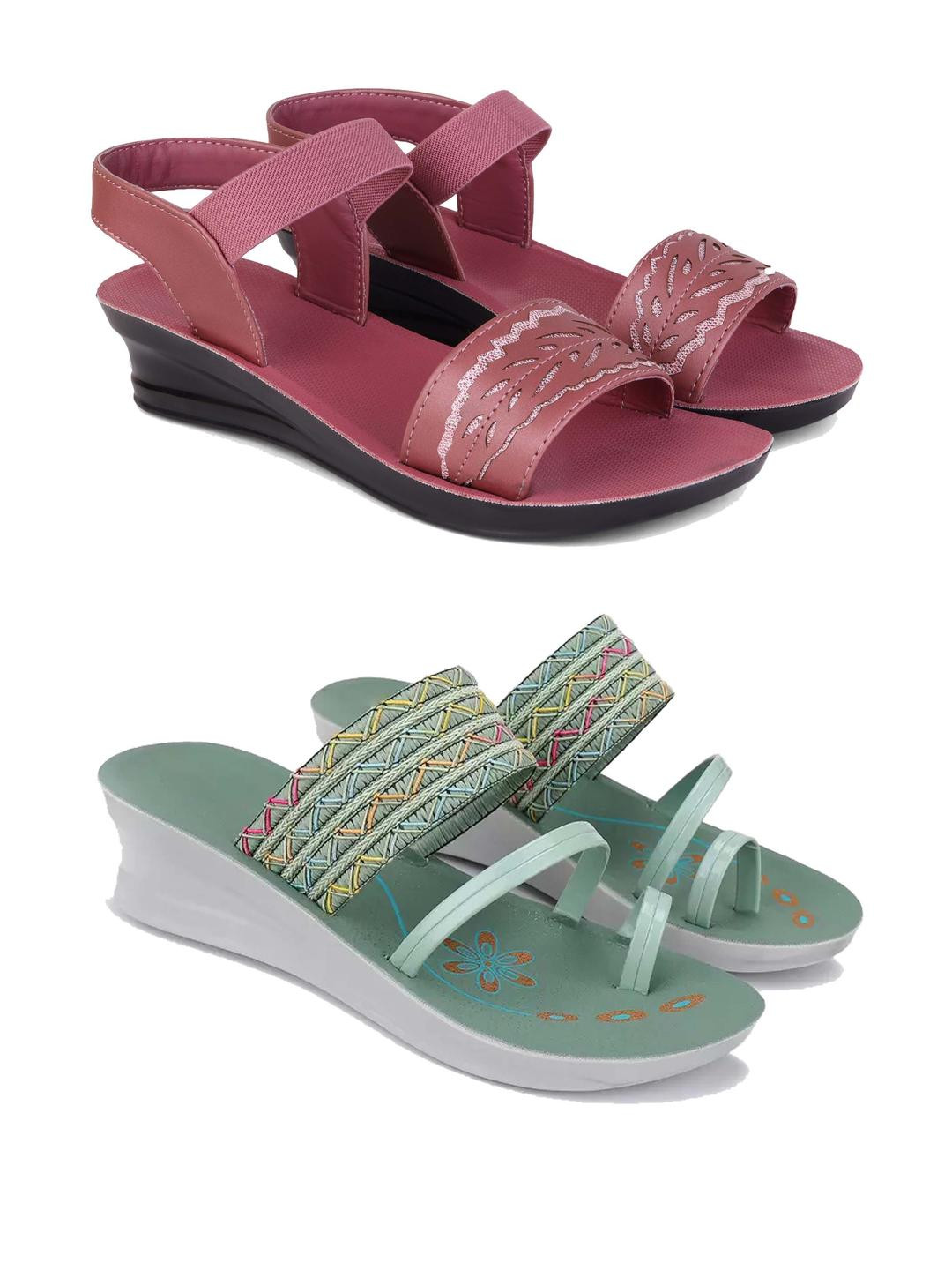 DRACKFOOT Women Set Of 2 Comfort Sandals