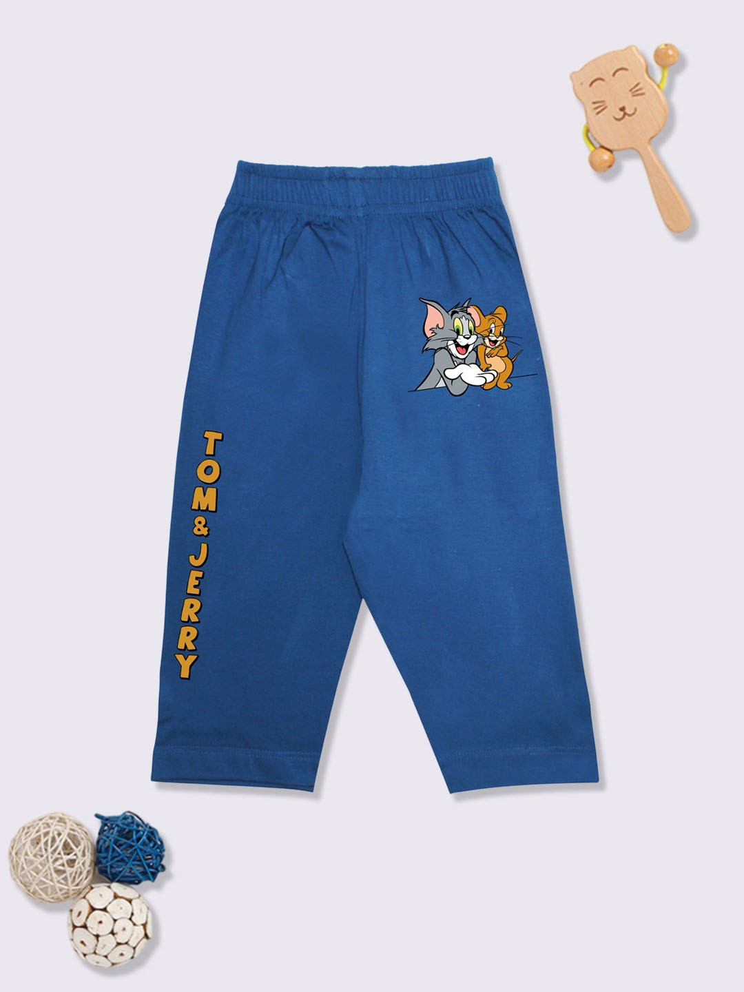 YK X Minute Mirth Girls Tom & Jerry Printed Pure Cotton Capris