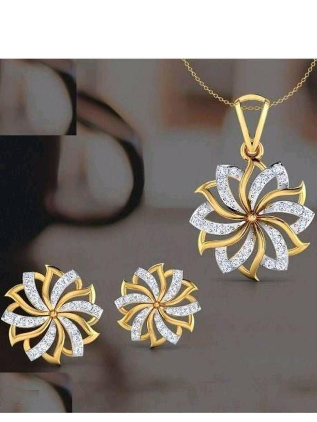 Anouk Jewels Allure Colorful Mangalsutra with Floral Pendant & Matching Earrings