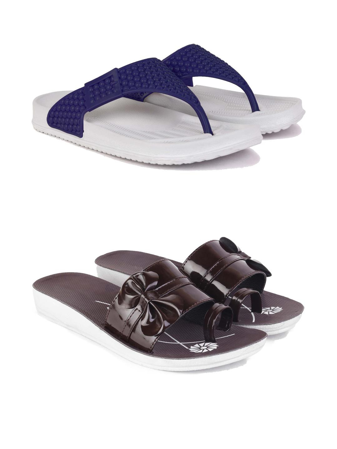 DRACKFOOT Women Thong Flip-Flops Sandals With bow