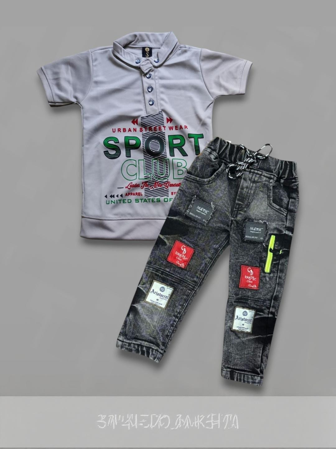 Gori Garmentss Boys Clothing set of Printed T-shirt and trouser