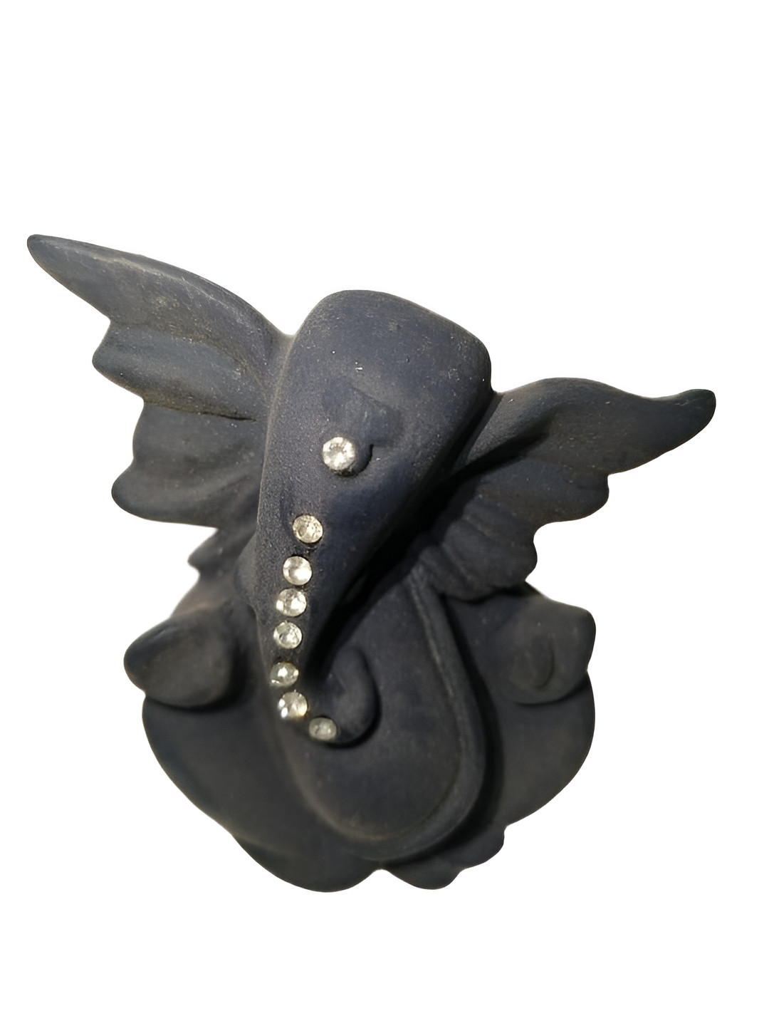 Rare Planet Black & White Lord Ganesh Religious Idol Showpiece