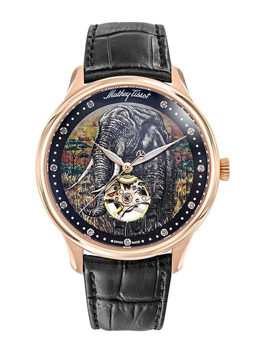 Mathey-Tissot Swiss Made Men Edmond Automatic Multicolor Dial Analog Watch MC1886PEL