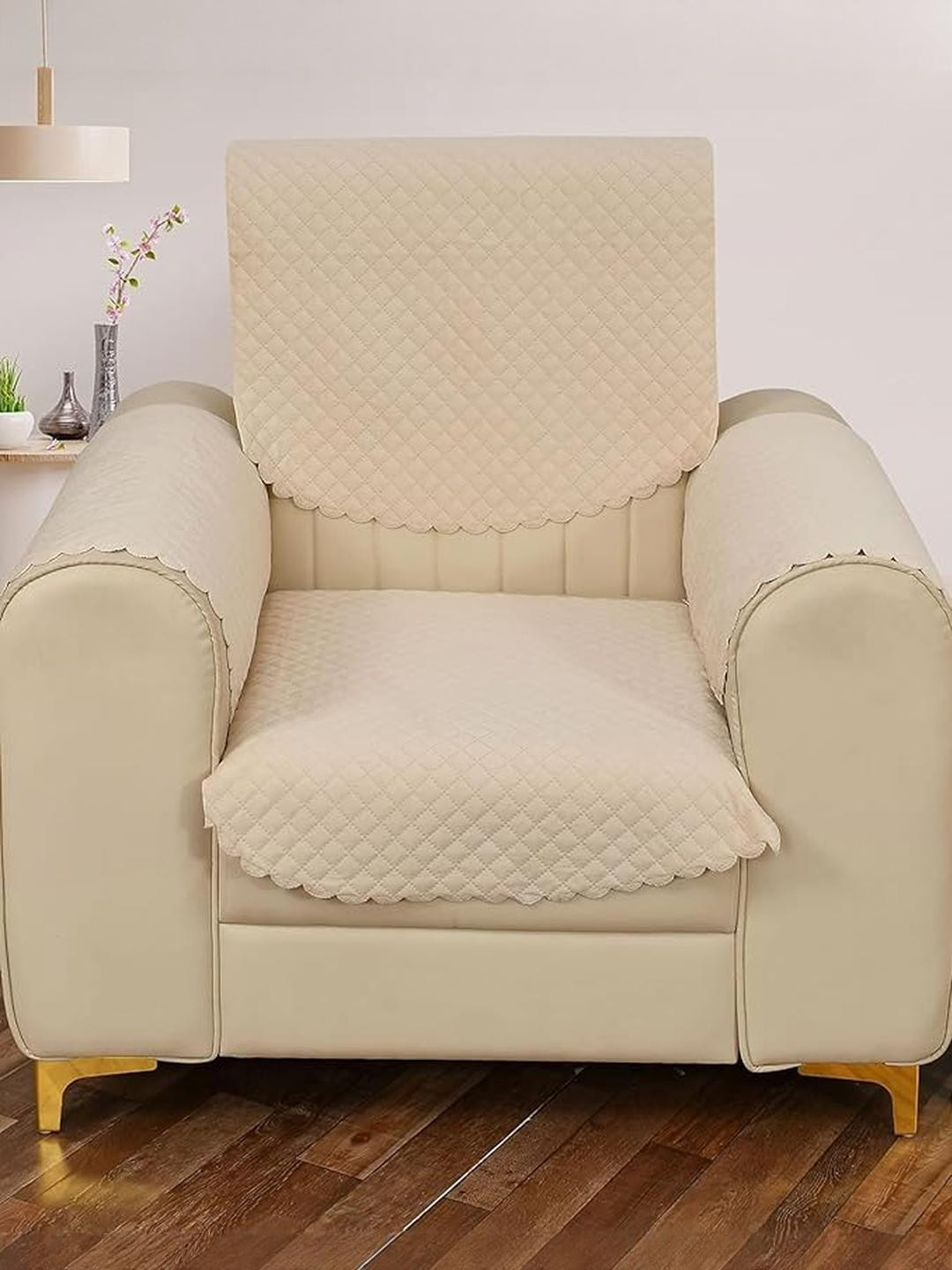 RADECOR Beige Sofa Cover