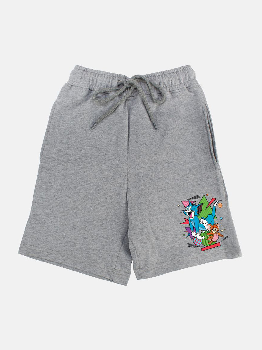 YK Warner Bros Boys Cotton Mid-Rise Printed Shorts