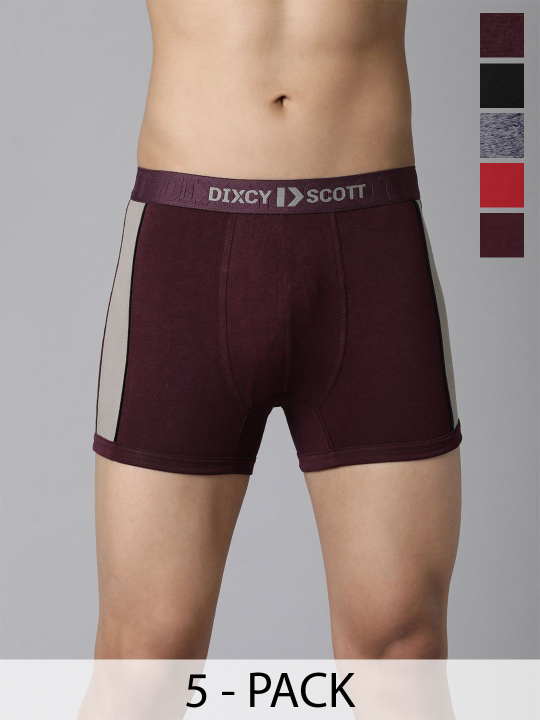 DIXCY SCOTT MAXIMUS Pack Of 5 Mid-Rise Short Trunks MAXT12 PULSE-TRNK-1/5
