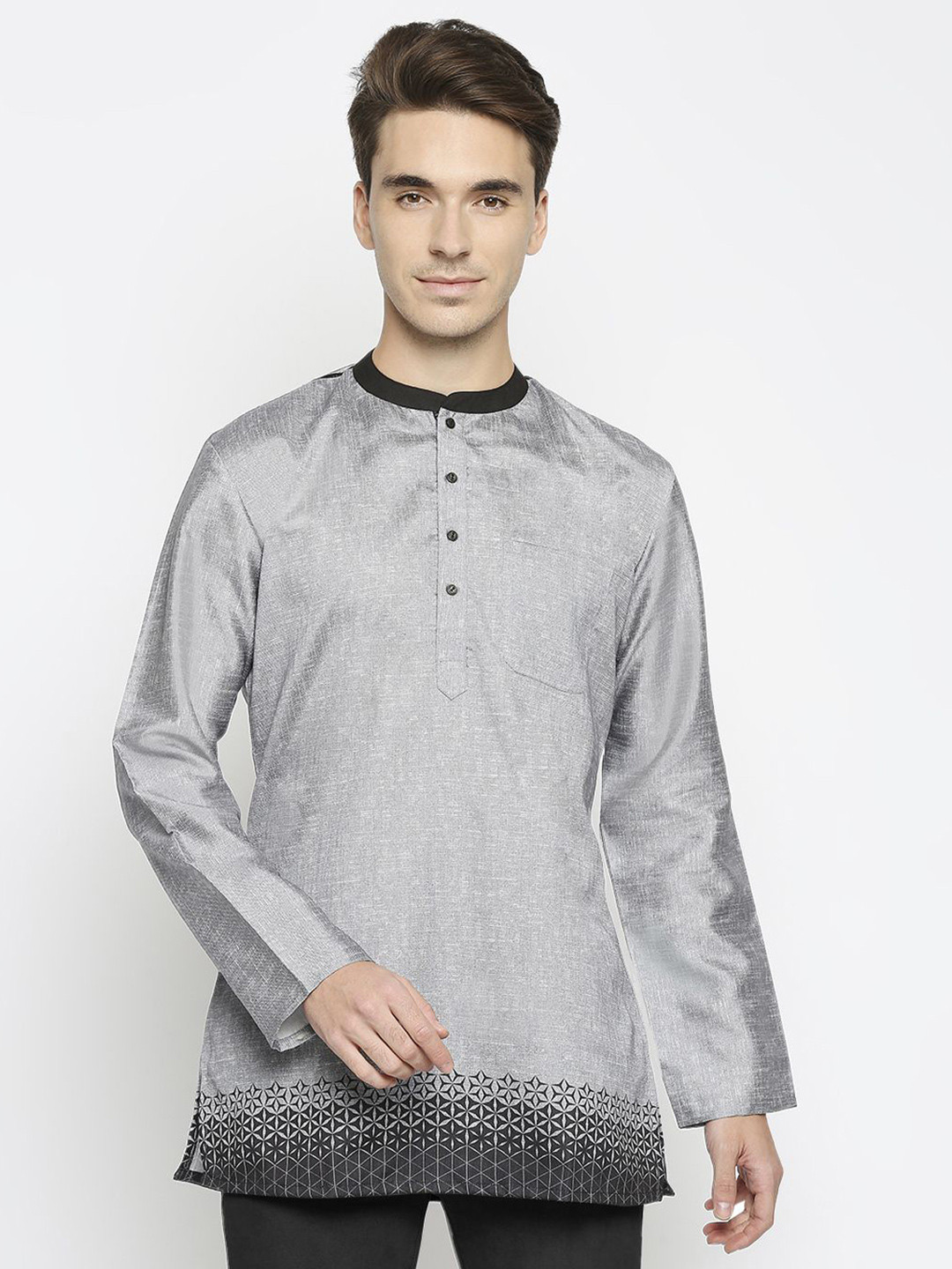 Arch element Men Mandairan Coller Thread Work Kurta