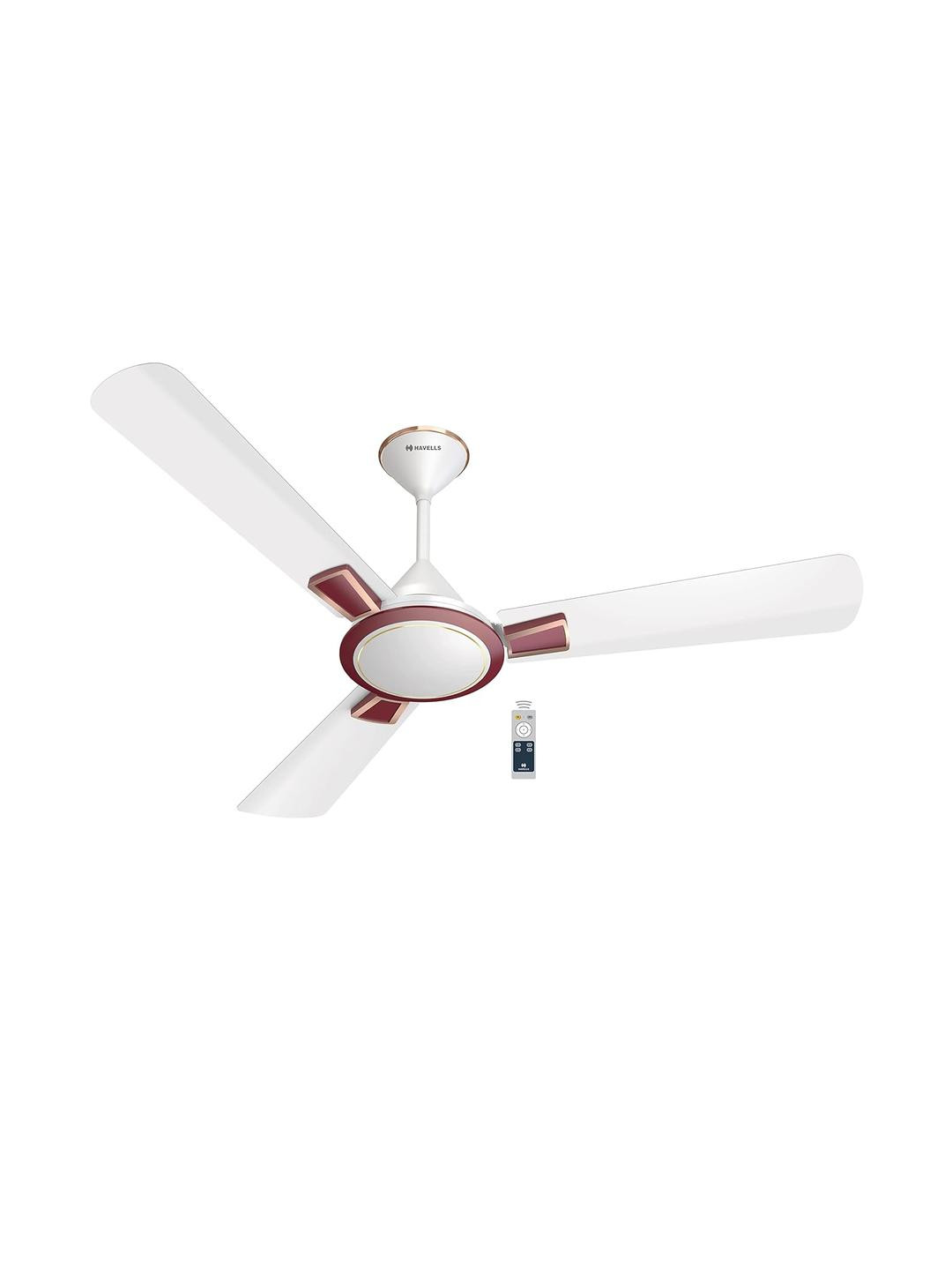 Havells Astura Bldc White maroon 1200 Mm Ceiling Fan