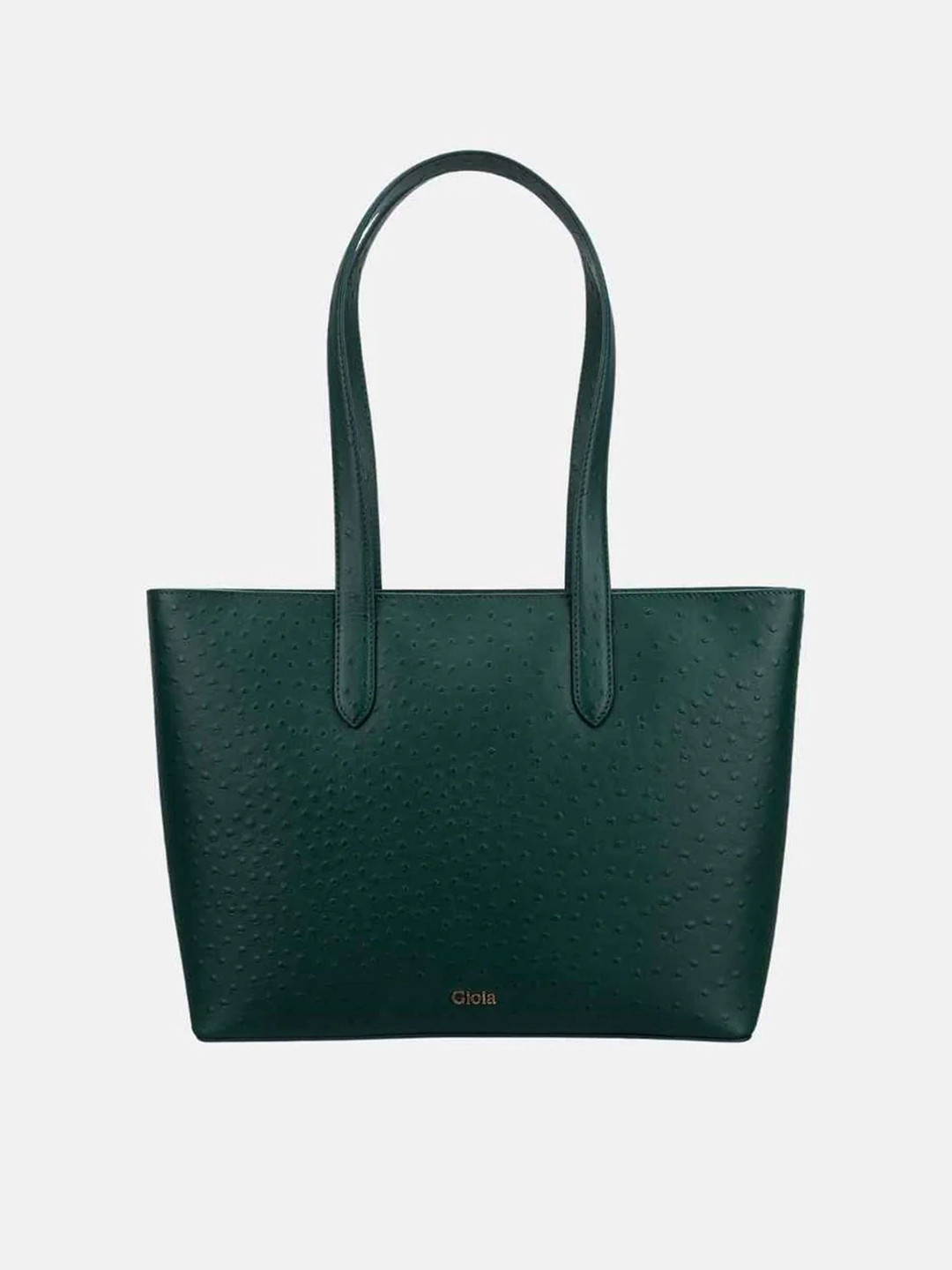 GIOIA Women Green Leather Renata OS Tote Bag