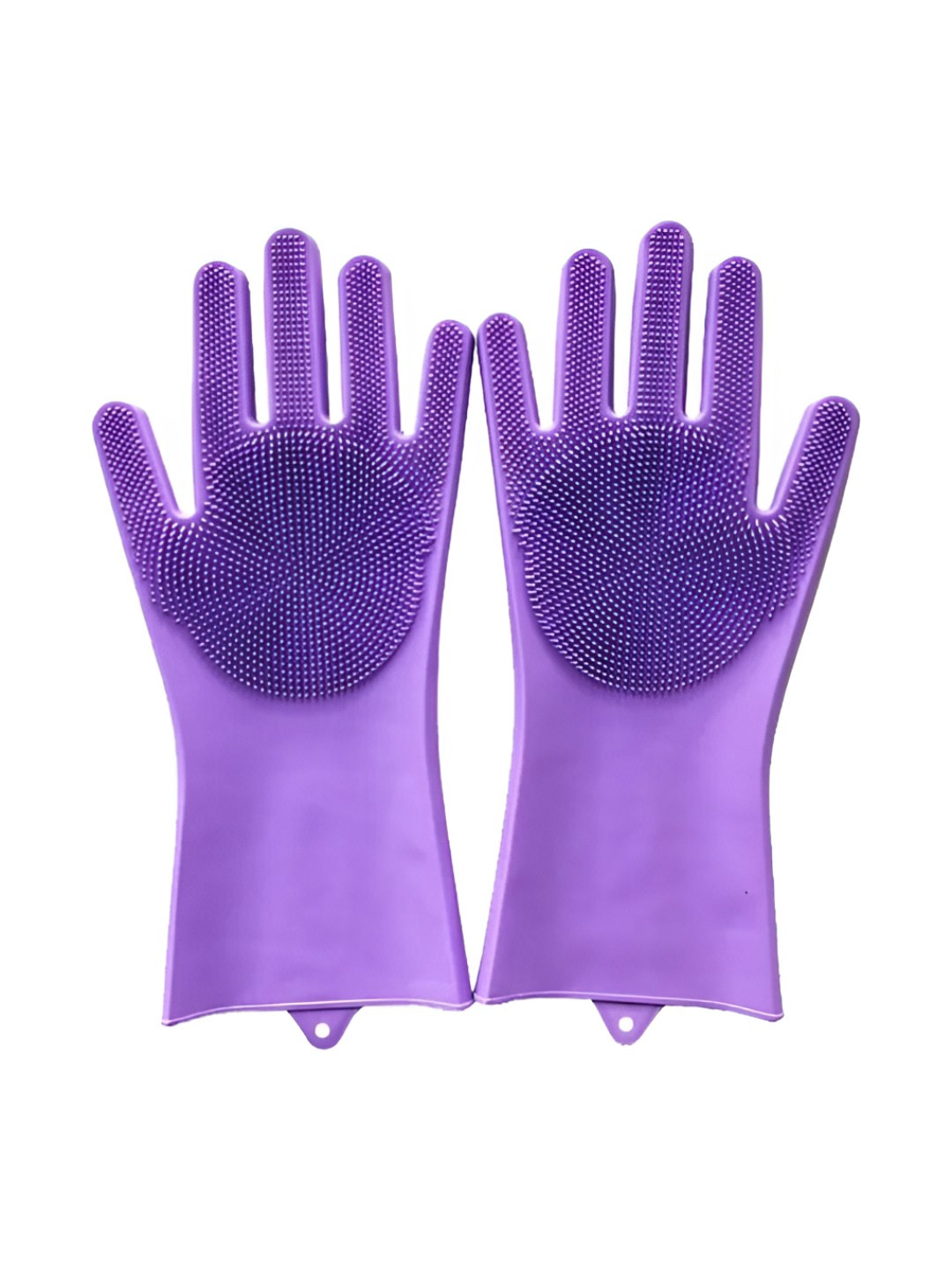 NATURALLY YOURS 2-Pcs Purple Kitchen Dish WashingGloves