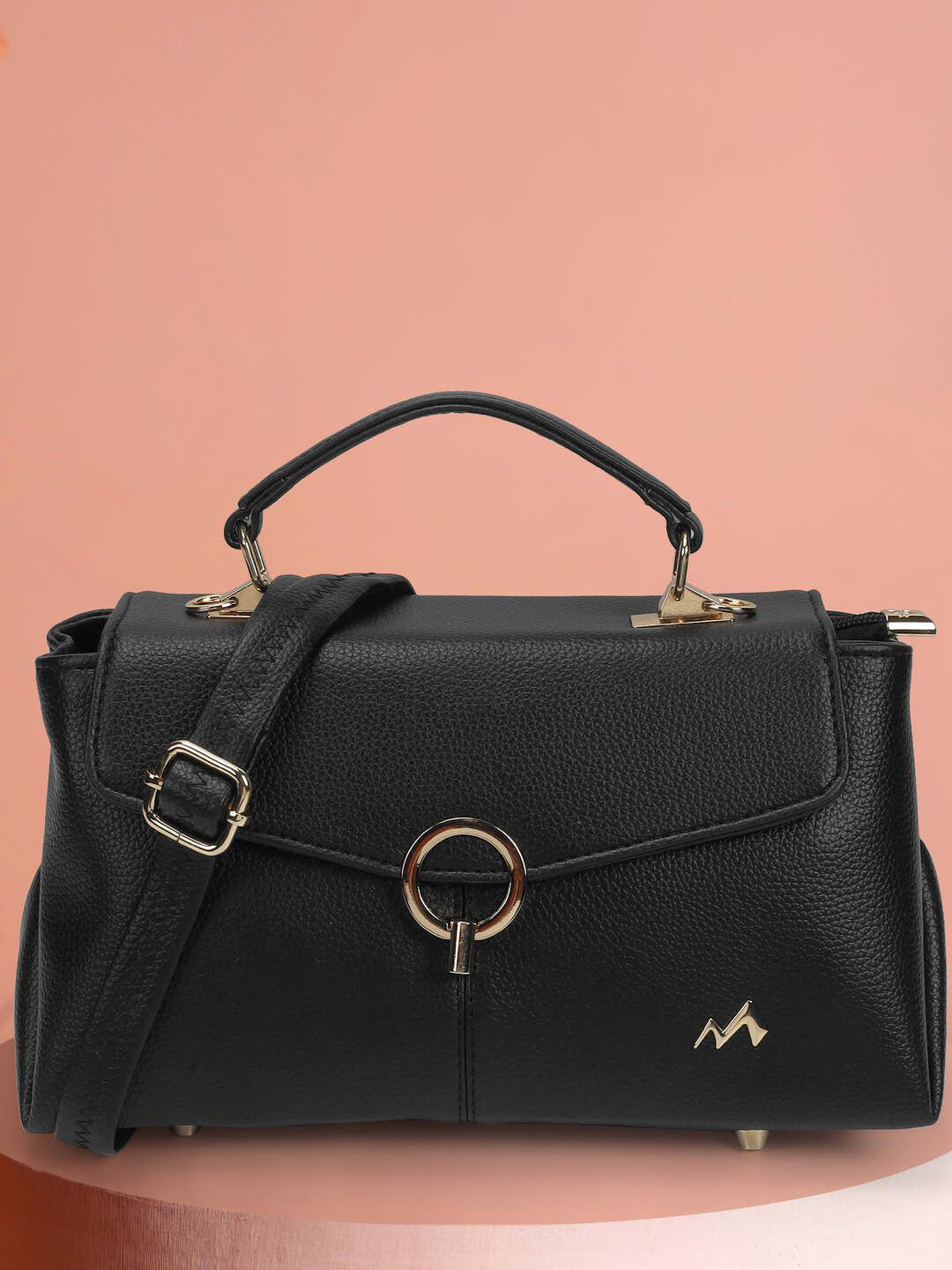 Metro Buckle Structured Handheld Bag
