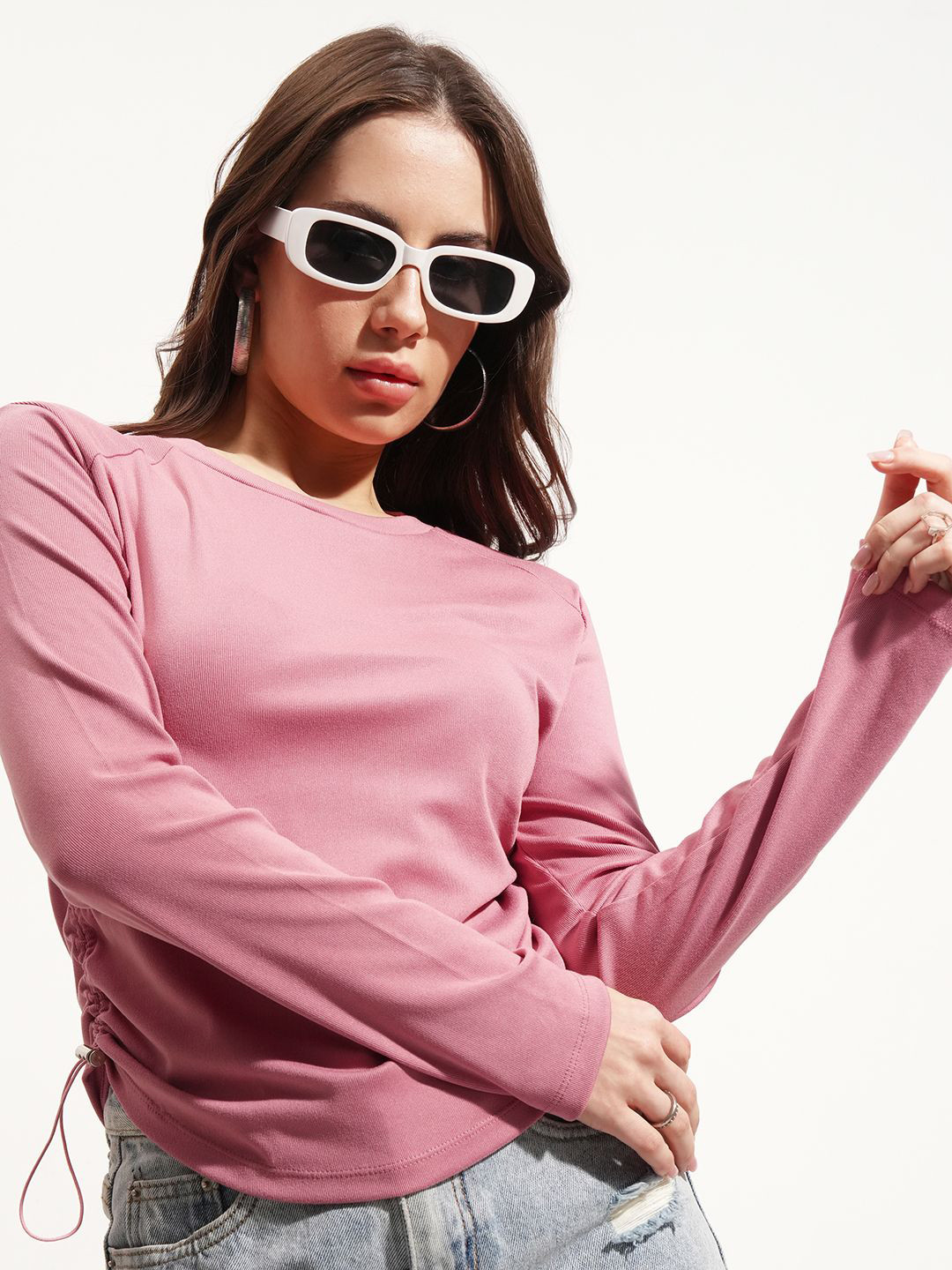 Basics By Tokyo Talkies Solid Fitted Top