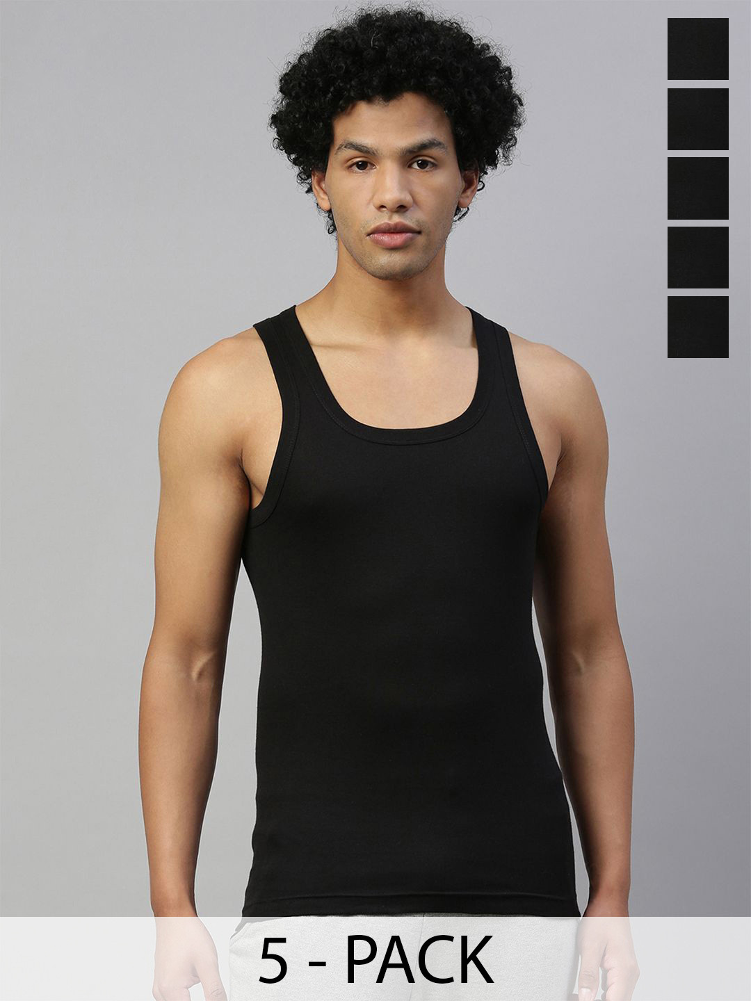 DIXCY SCOTT MAXIMUS Pack Of 5 Pure Cotton Gym Vests MAXV15 STRIKER-VST-1/5