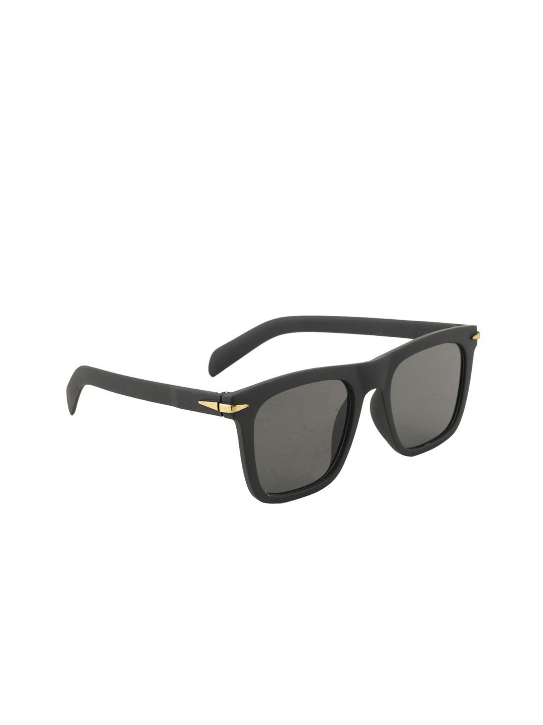 BAYBERRY Unisex Black Lens & Black Square Sunglasses with