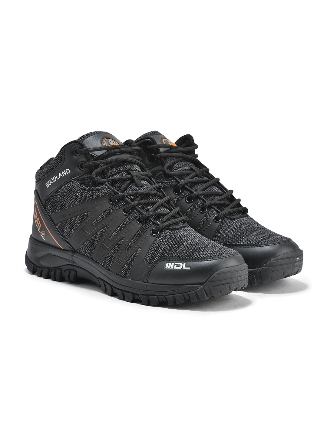Woodland Men Textured Casual Hiking Boots