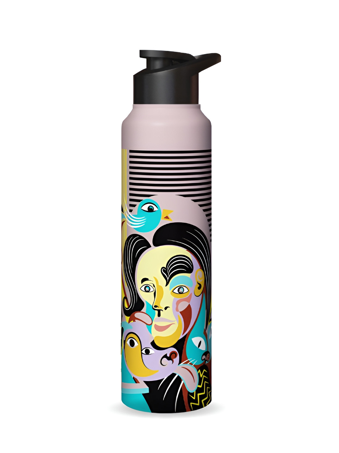 Speedex Pink Printed Stainless Steel Water Bottle 1000 ML